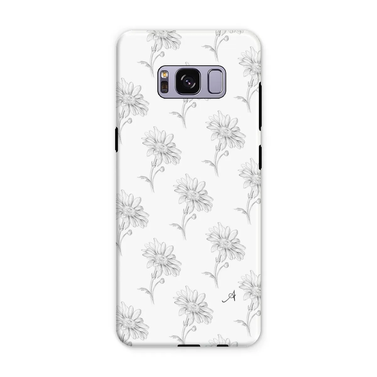 Pencil Daisy Repeat Amanya Design Tough Phone Case