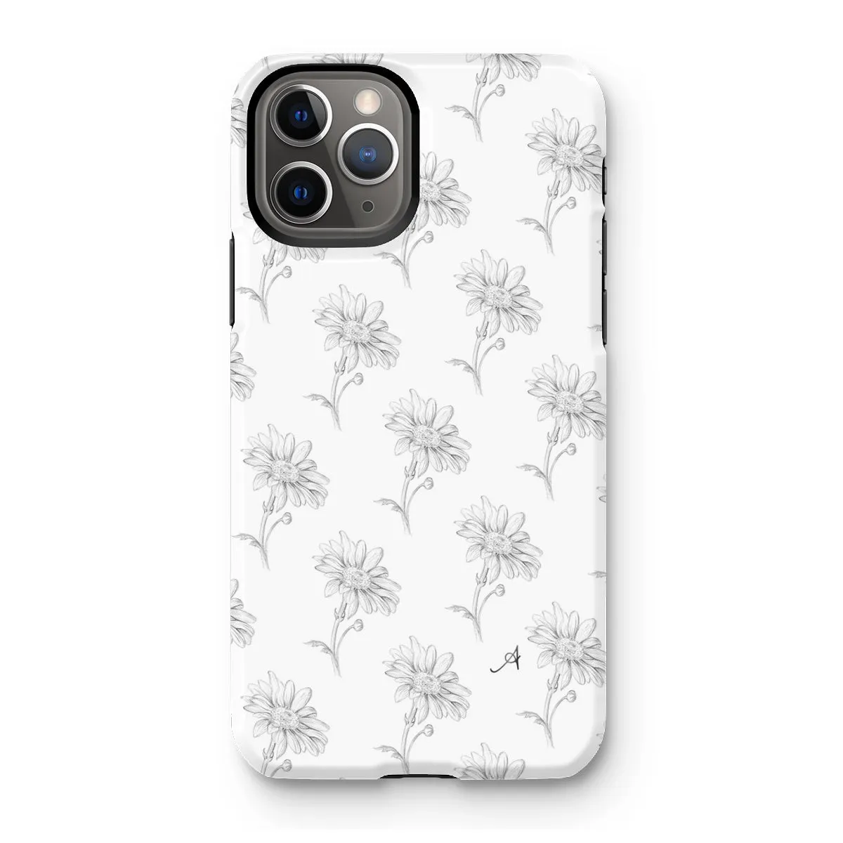 Pencil Daisy Repeat Amanya Design Tough Phone Case