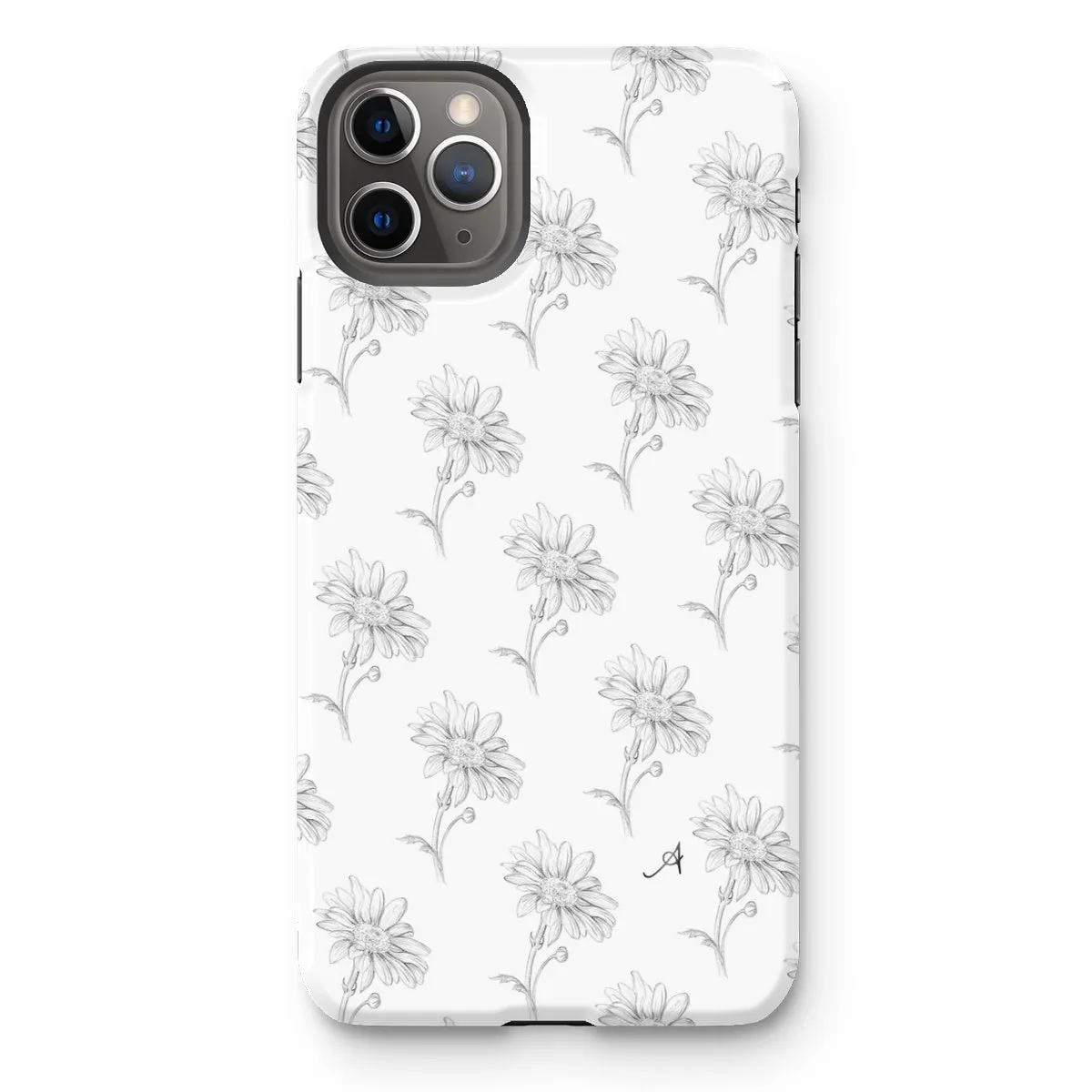 Pencil Daisy Repeat Amanya Design Tough Phone Case