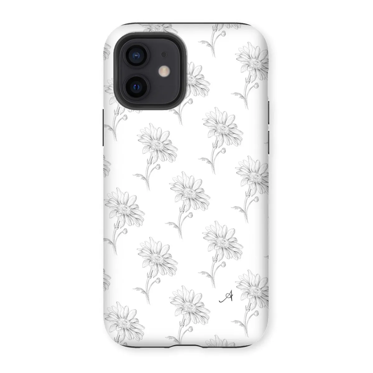 Pencil Daisy Repeat Amanya Design Tough Phone Case