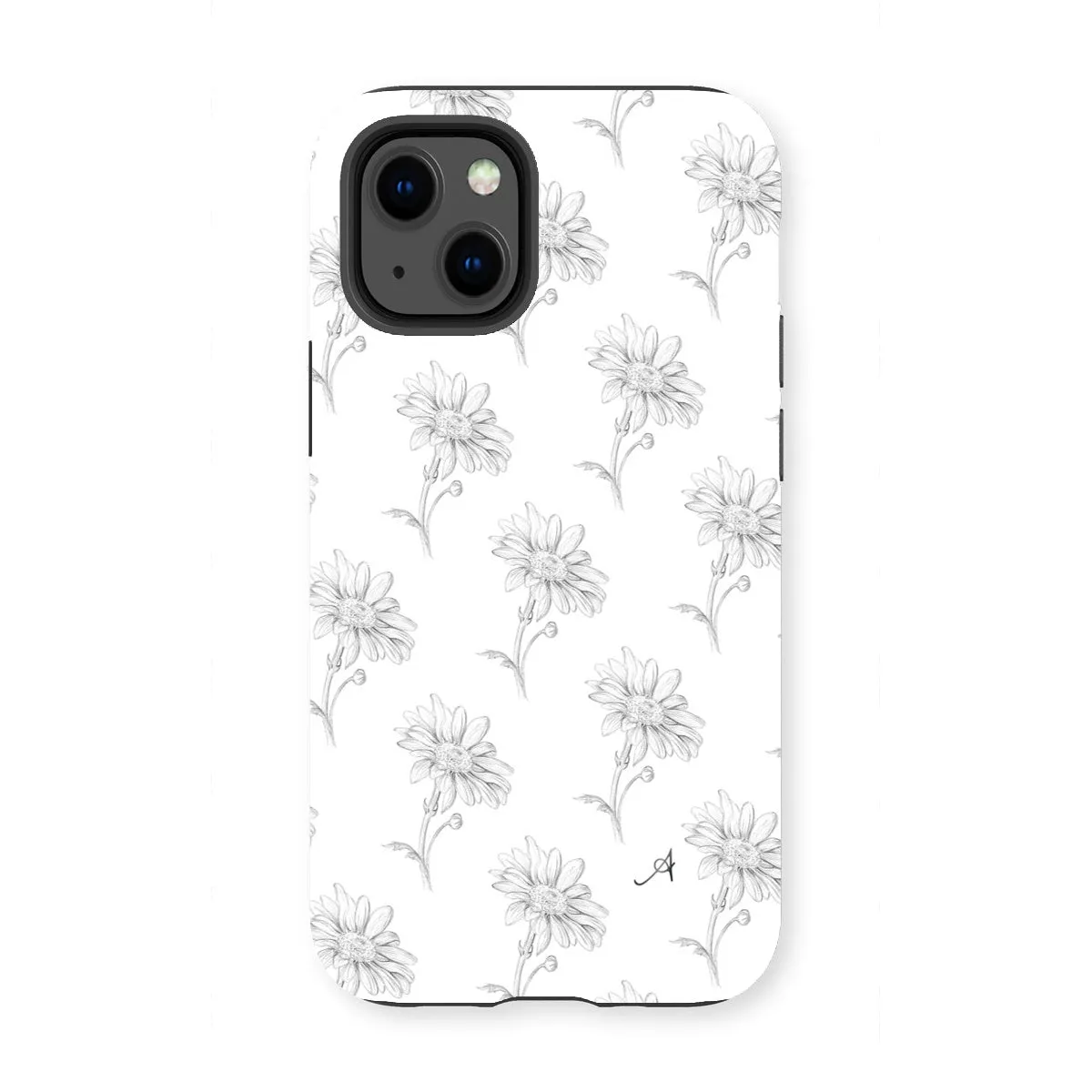 Pencil Daisy Repeat Amanya Design Tough Phone Case