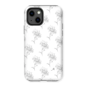 Pencil Daisy Repeat Amanya Design Tough Phone Case