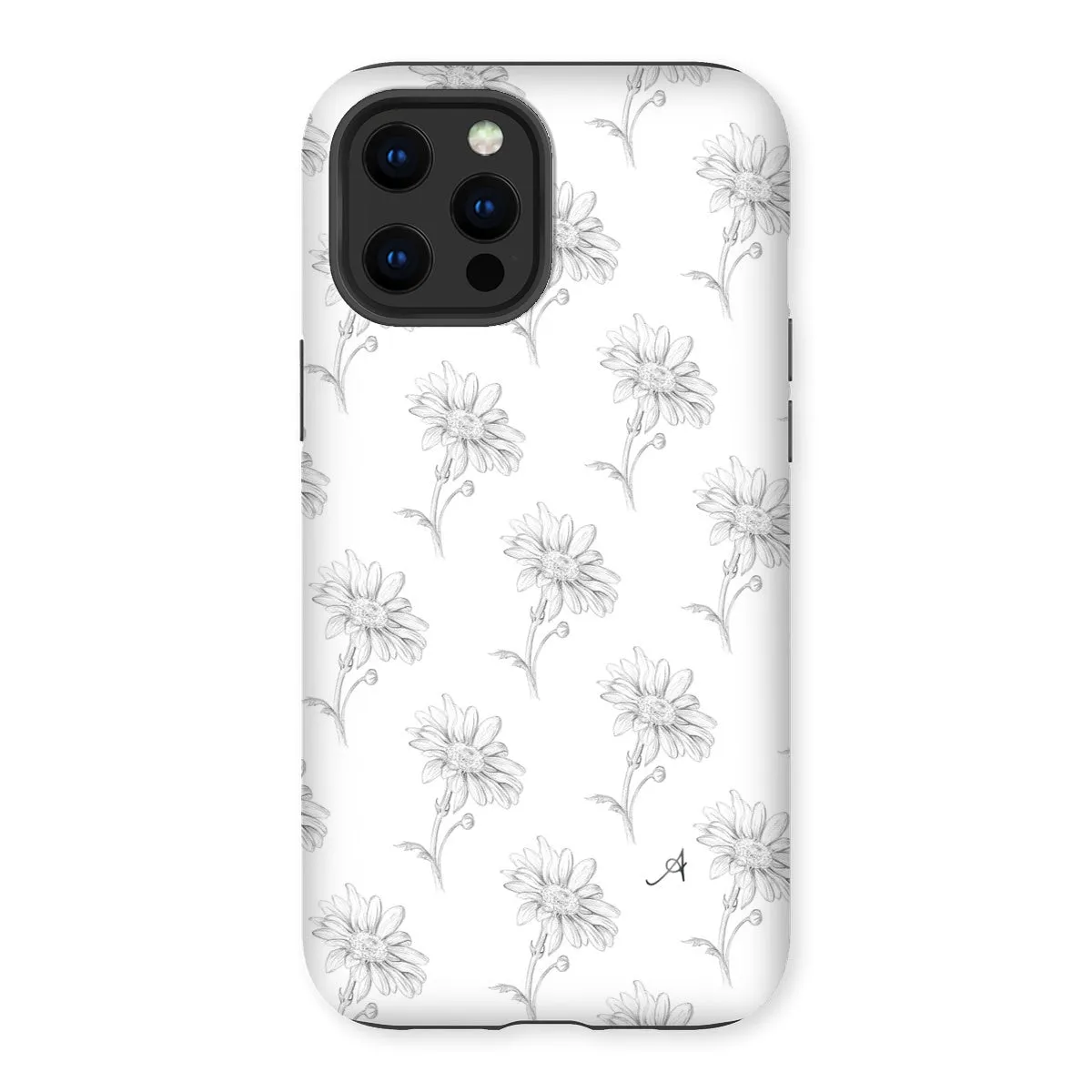 Pencil Daisy Repeat Amanya Design Tough Phone Case