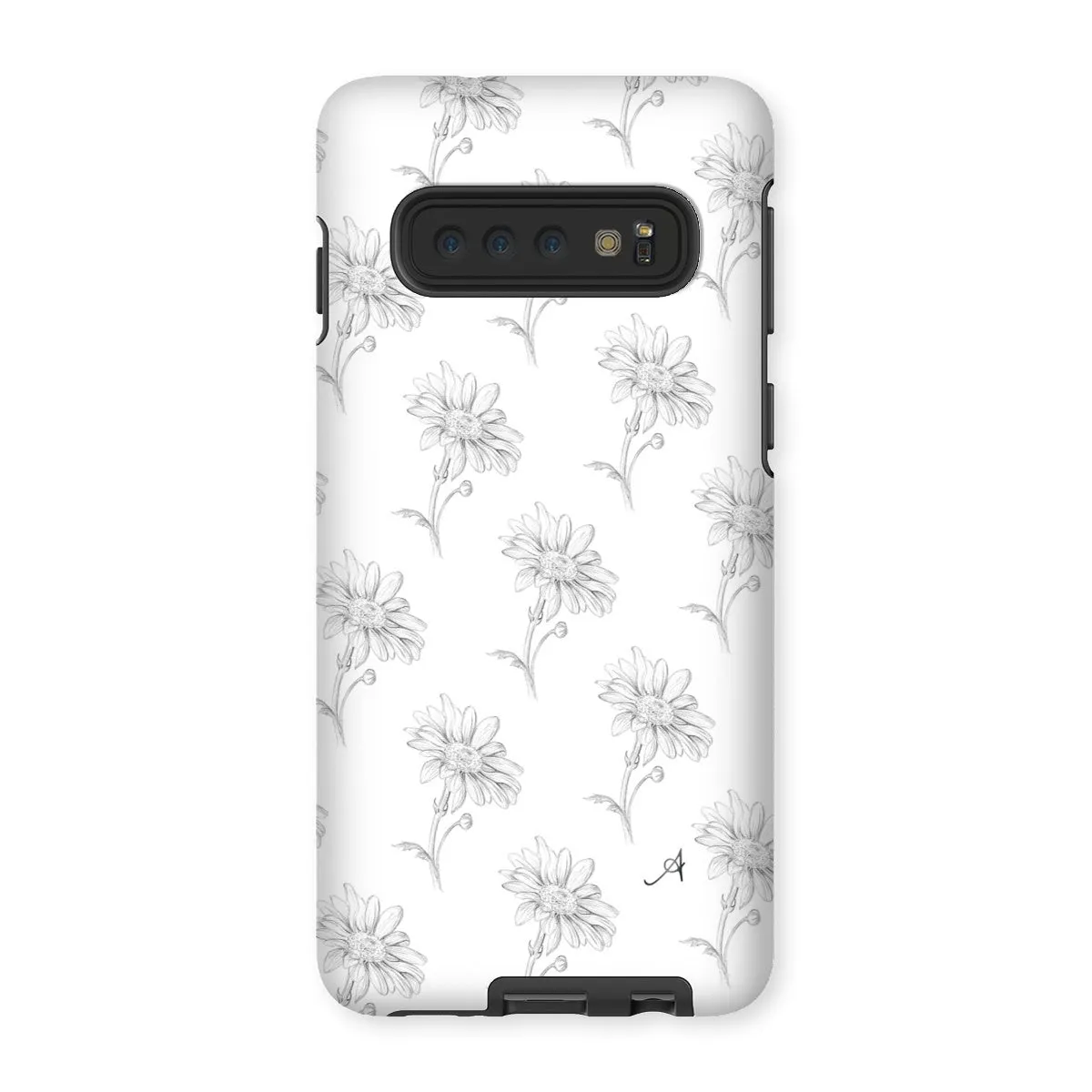 Pencil Daisy Repeat Amanya Design Tough Phone Case