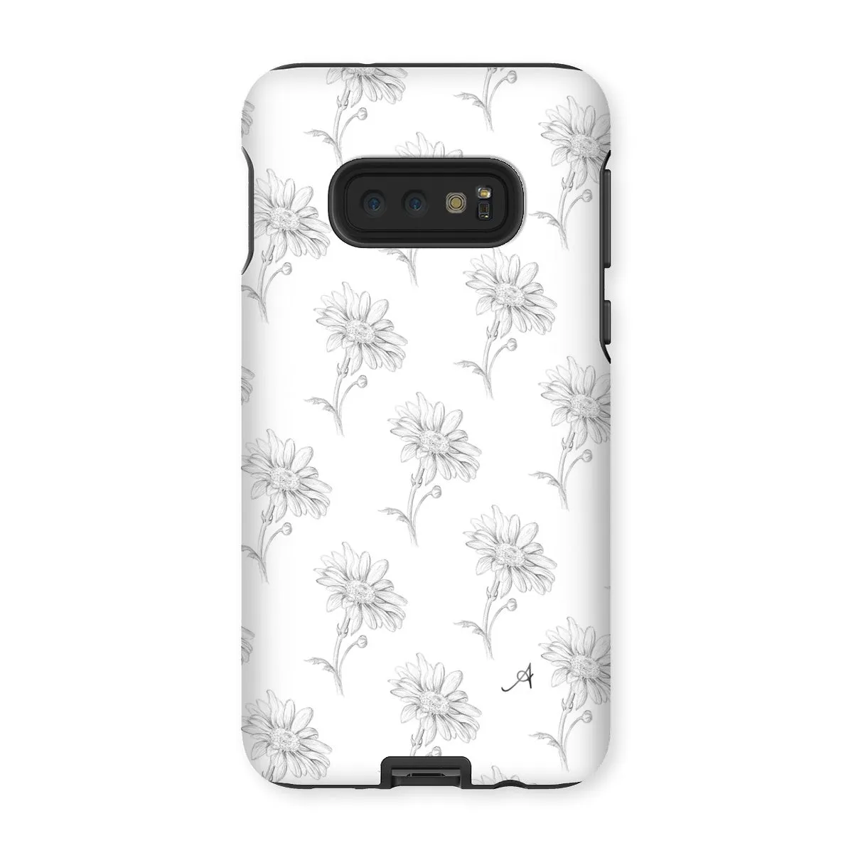 Pencil Daisy Repeat Amanya Design Tough Phone Case