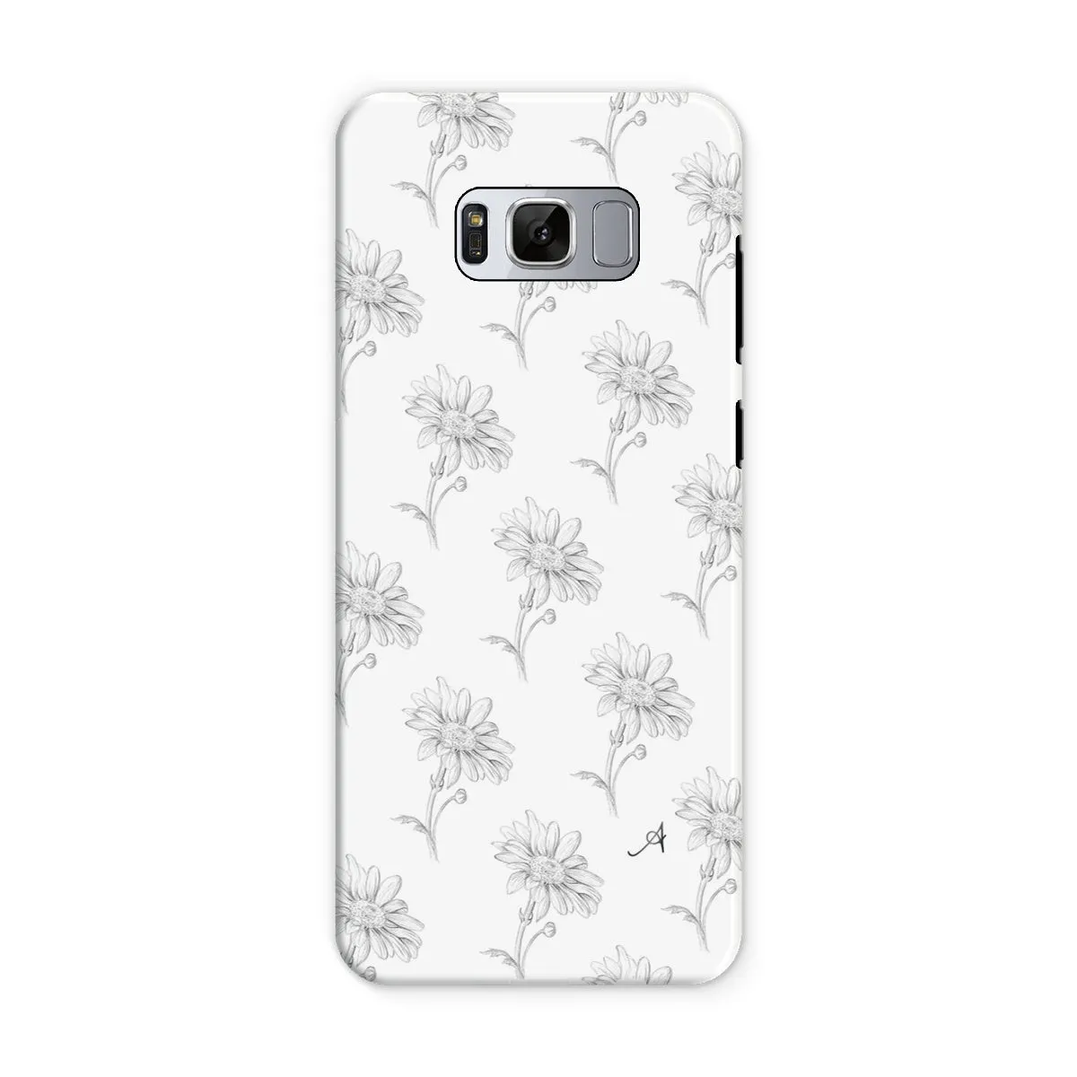 Pencil Daisy Repeat Amanya Design Tough Phone Case