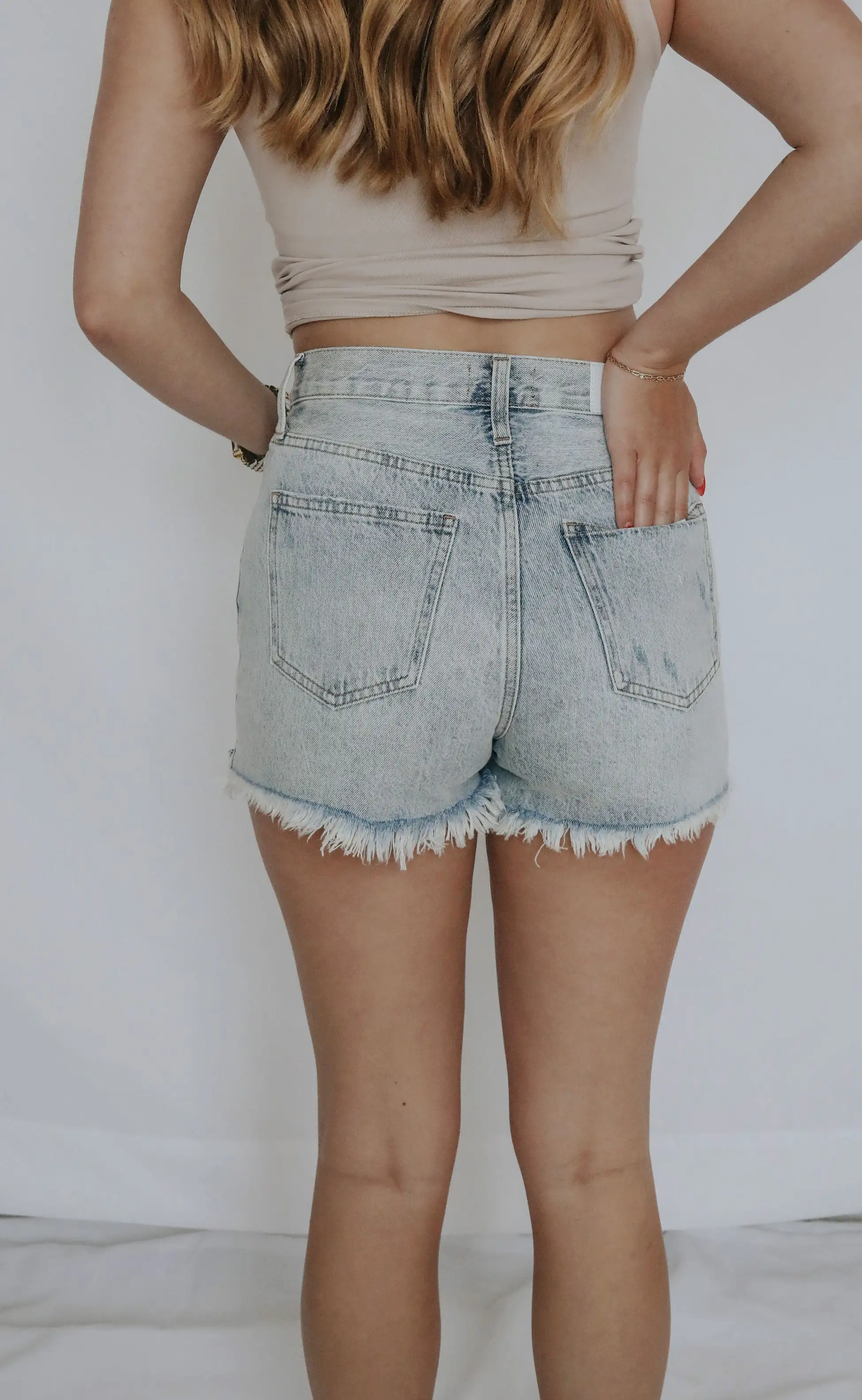 pistola: maeve super high rise cut off short - hysteria