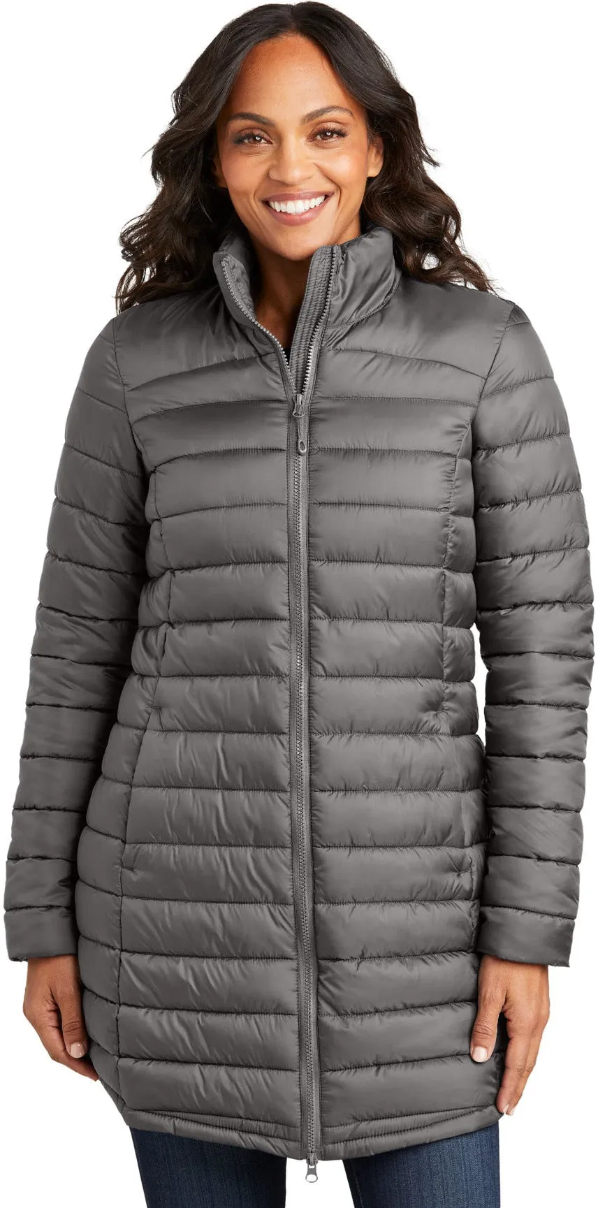 Port Authority Ladies Horizon Puffy Long Jacket