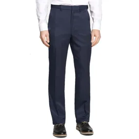 Prime Poplin Trouser in Navy (Self Sizer Plain Front - Regular & Short Rise) by Berle