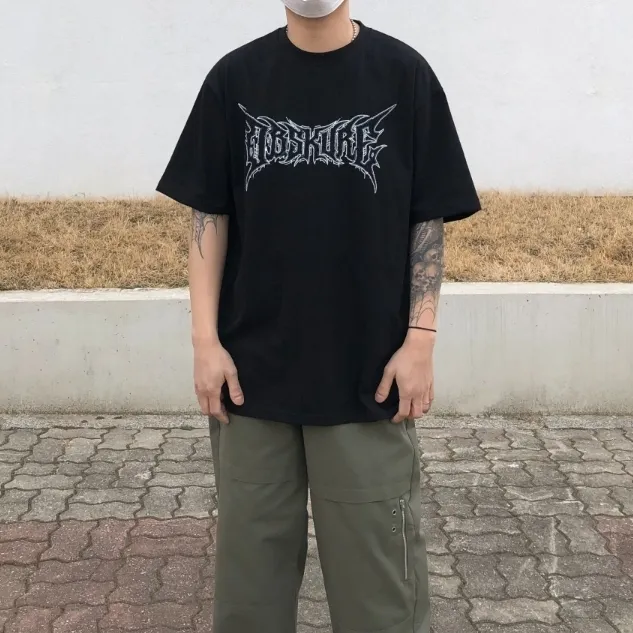 RASHOMONG  |Crew Neck Unisex Street Style Plain Cotton Short Sleeves