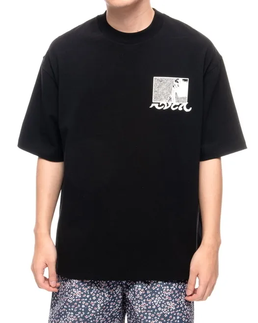 RVCA  |Plain Short Sleeves Logo T-Shirts