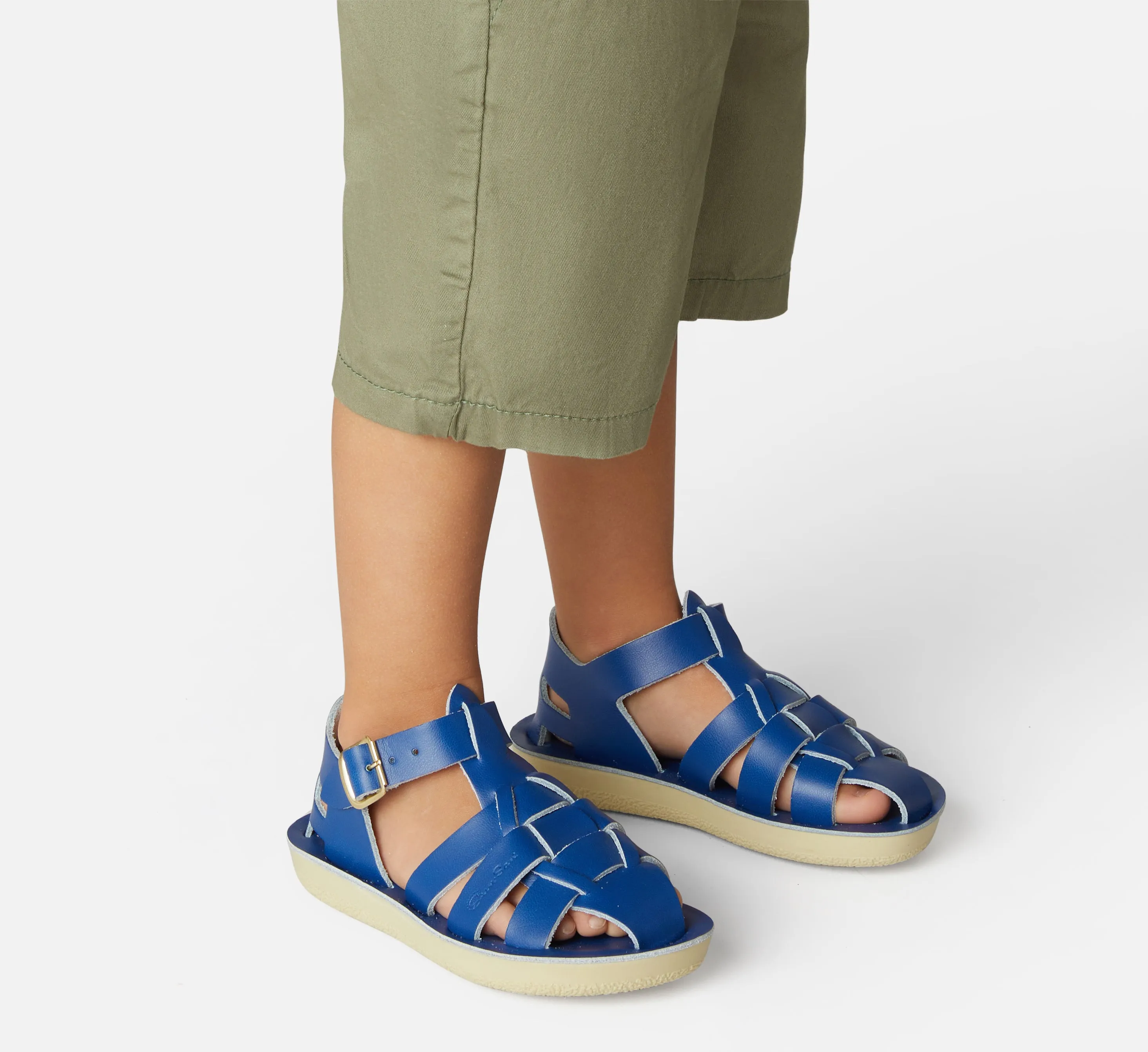 Salt-Water Sandals Child Shark Cobalt