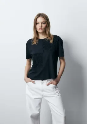 Short Sleeve Top - Black