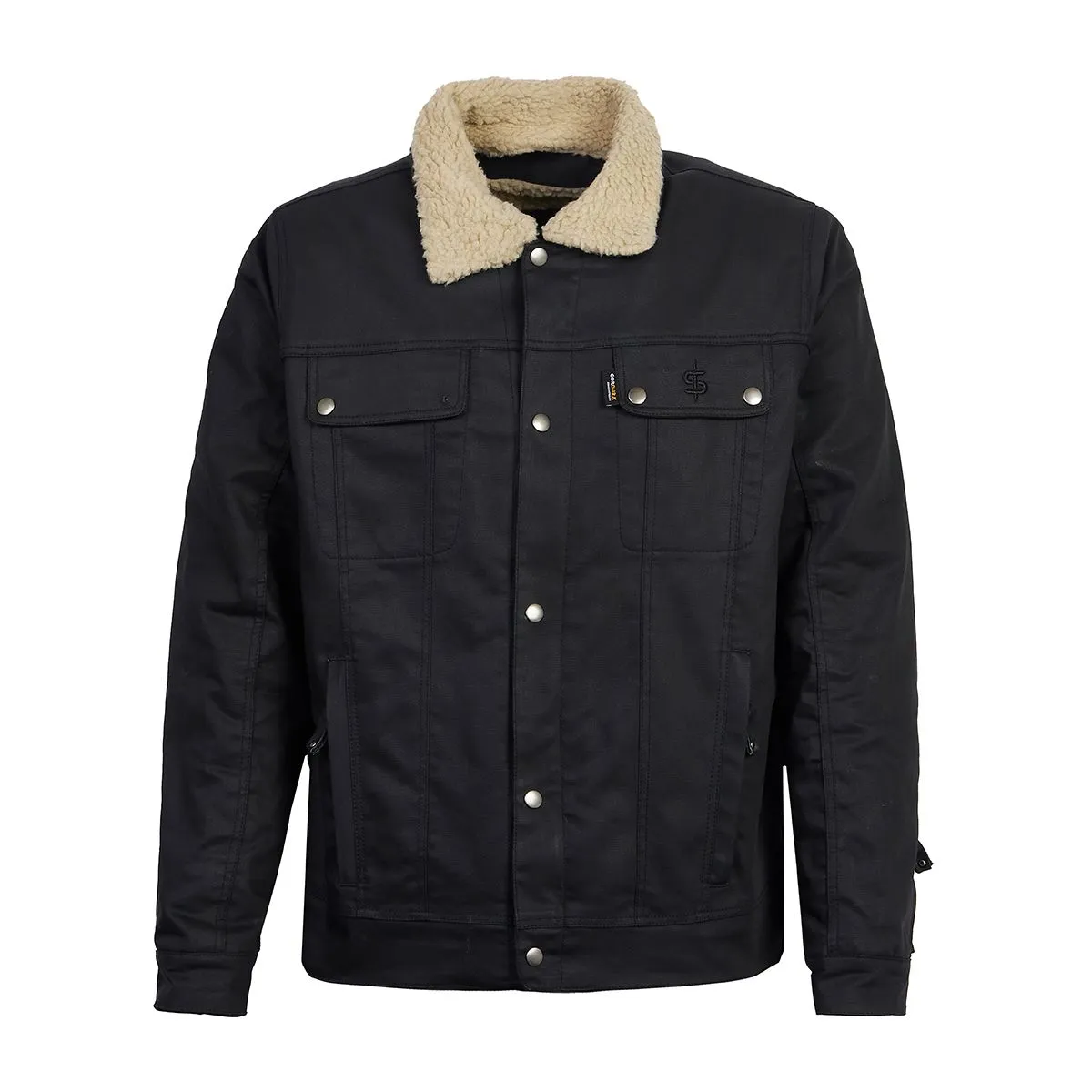 Spada Temper Trucker Jacket - Black/Tan