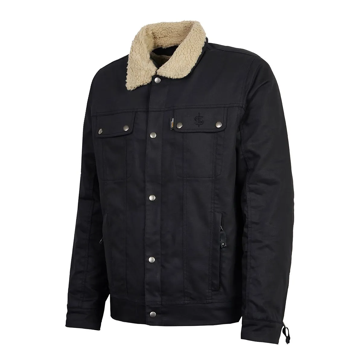 Spada Temper Trucker Jacket - Black/Tan