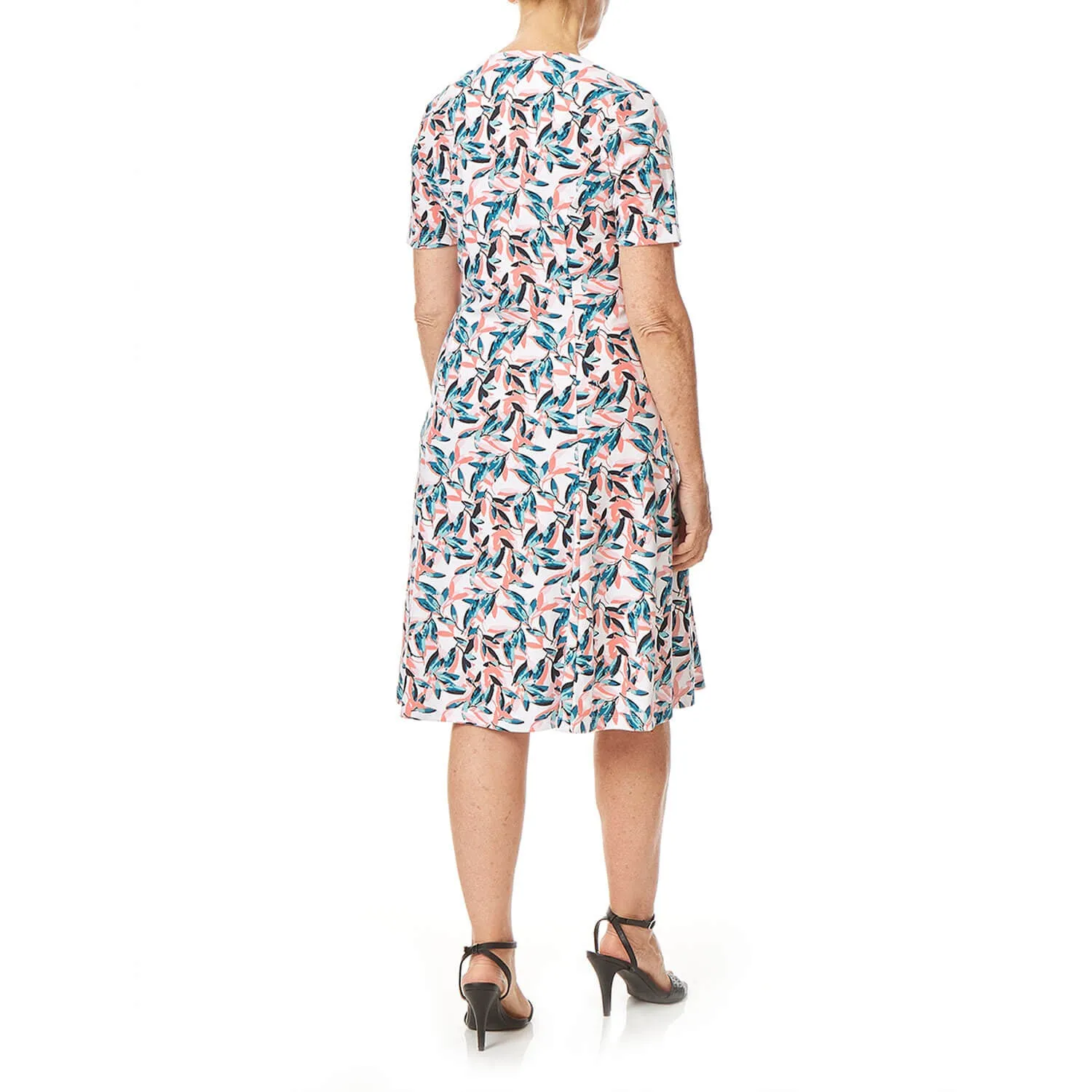 Square Neck All Over Print Dress