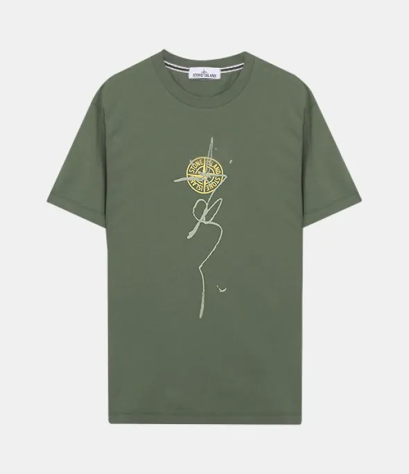 STONE ISLAND  |Street Style Plain Cotton Short Sleeves T-Shirts