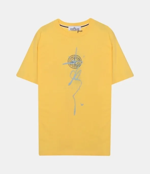 STONE ISLAND  |Street Style Plain Cotton Short Sleeves T-Shirts