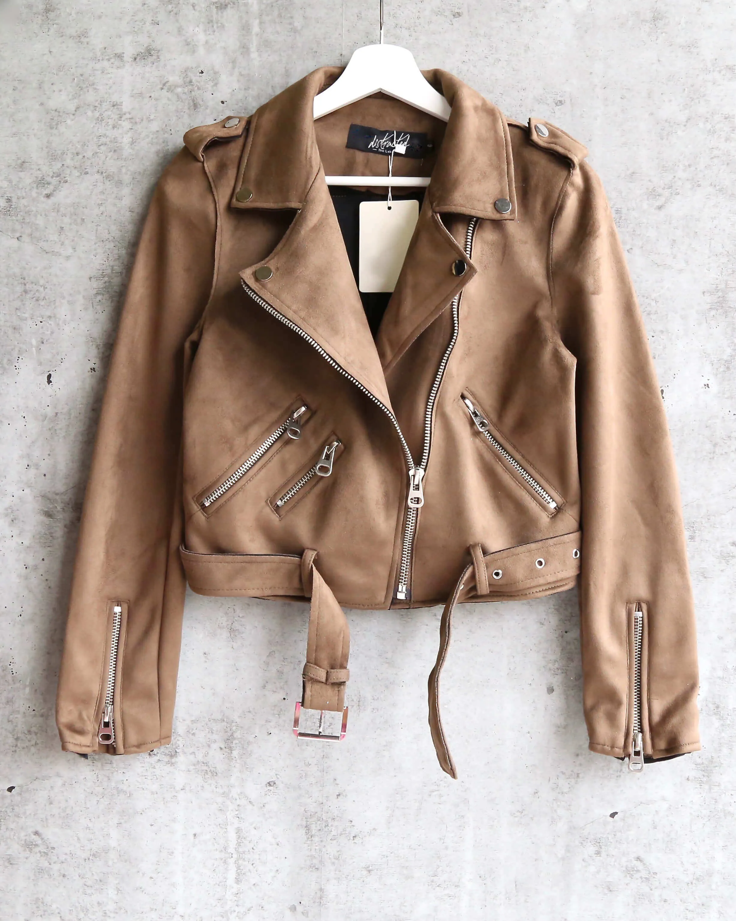 Suede With Love Cropped Moto Jacket - More Colors