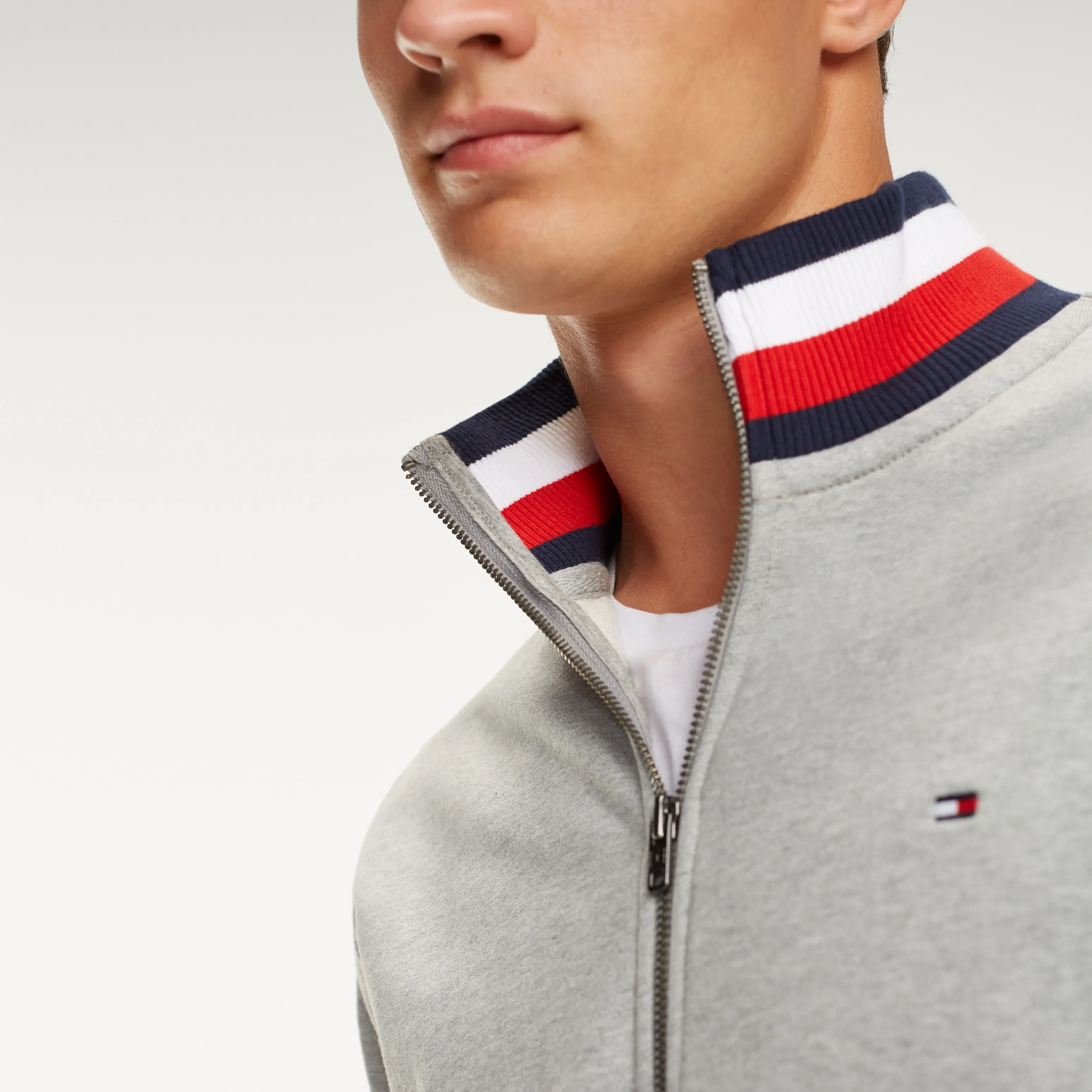 Tape Zip-Thru Sweatshirt | Hoodies | Tommy Hilfiger