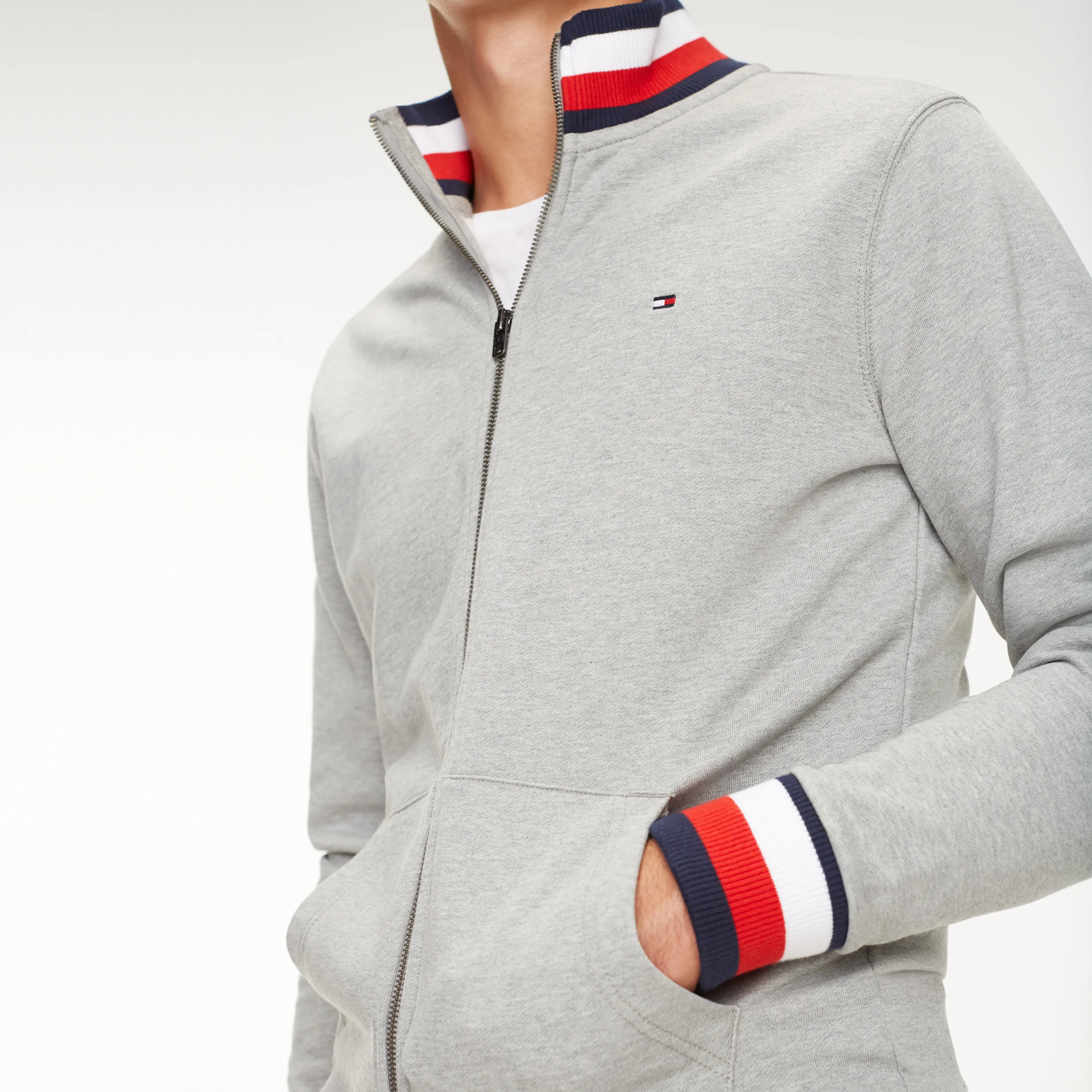 Tape Zip-Thru Sweatshirt | Hoodies | Tommy Hilfiger