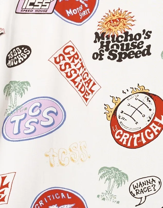 TCSS  |Cotton Short Sleeves Logo Surf Style Shirts