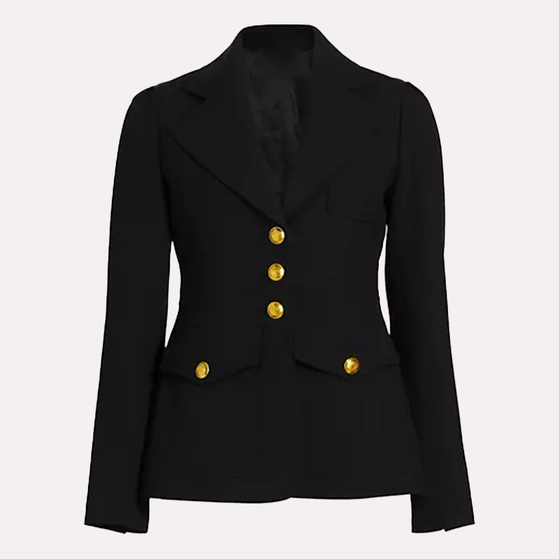 The Boys S04 Annie January Single-Breasted Black Jacket