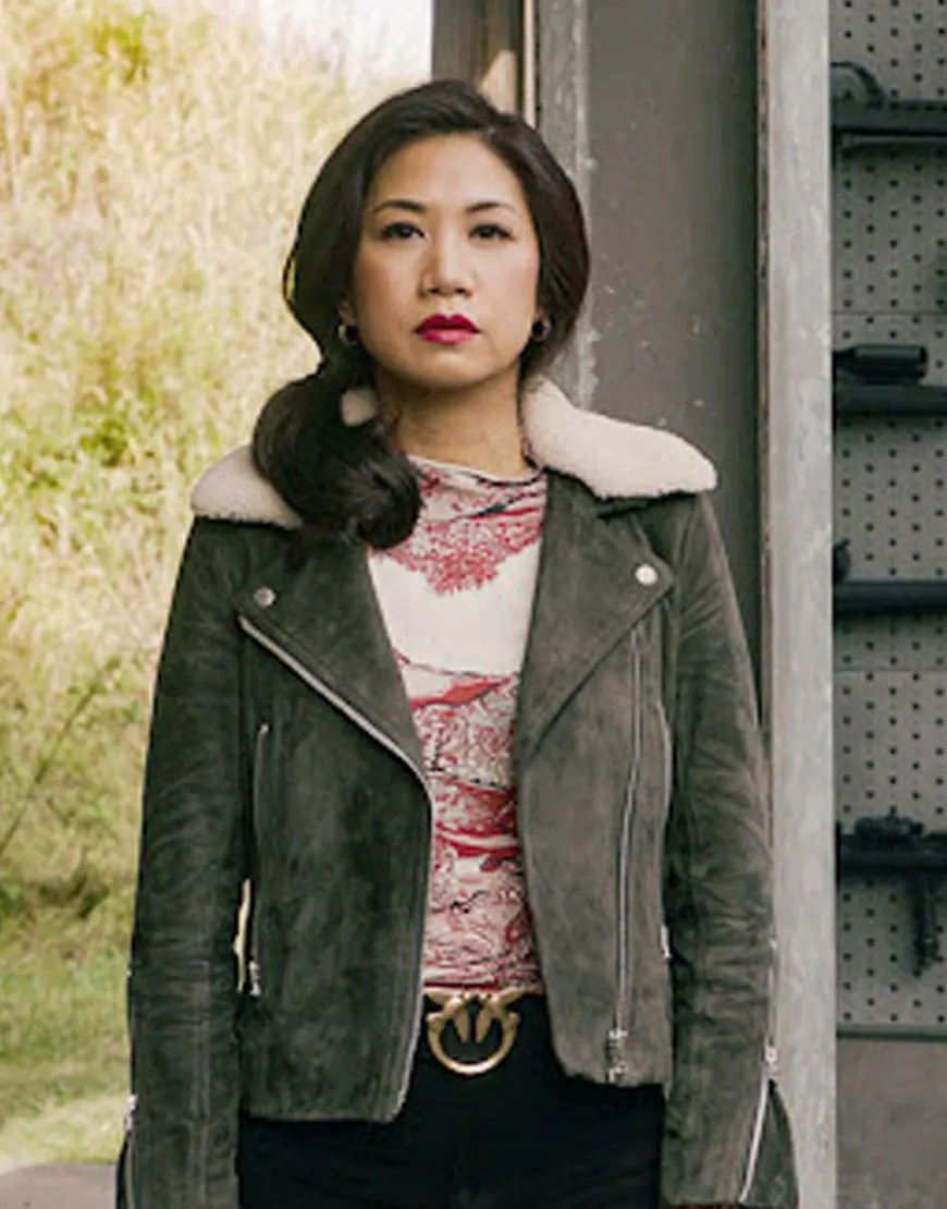 The Equalizer S02 Liza Lapira Suede Jacket | Melody 'Mel' Bayani Jacket