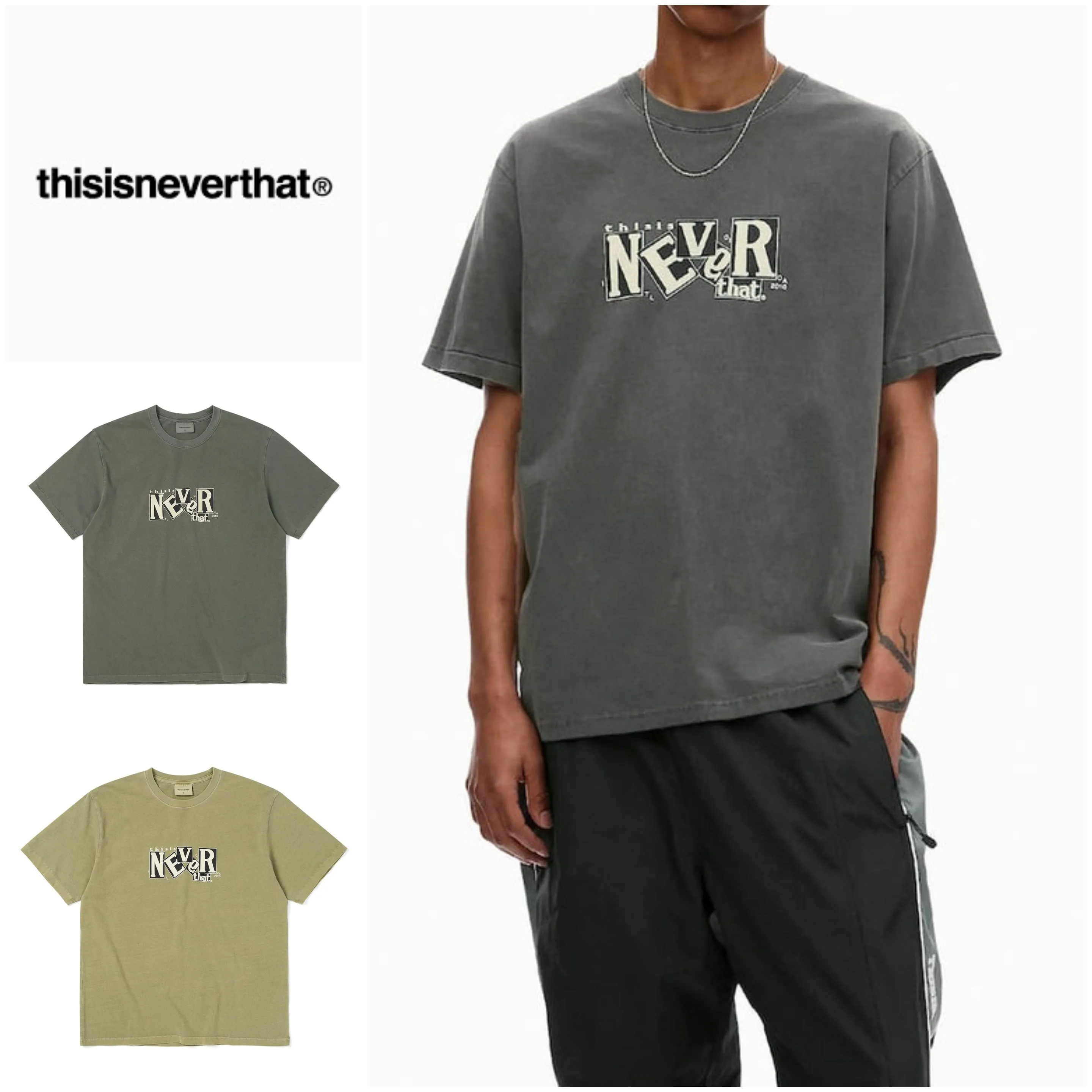 thisisneverthat  |Unisex Street Style Cotton Short Sleeves Logo T-Shirts