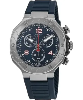 Tissot T-Race MotoGP Quartz Chronograph Blue Dial Silicone Strap Men's Watch T141.417.17.047.00