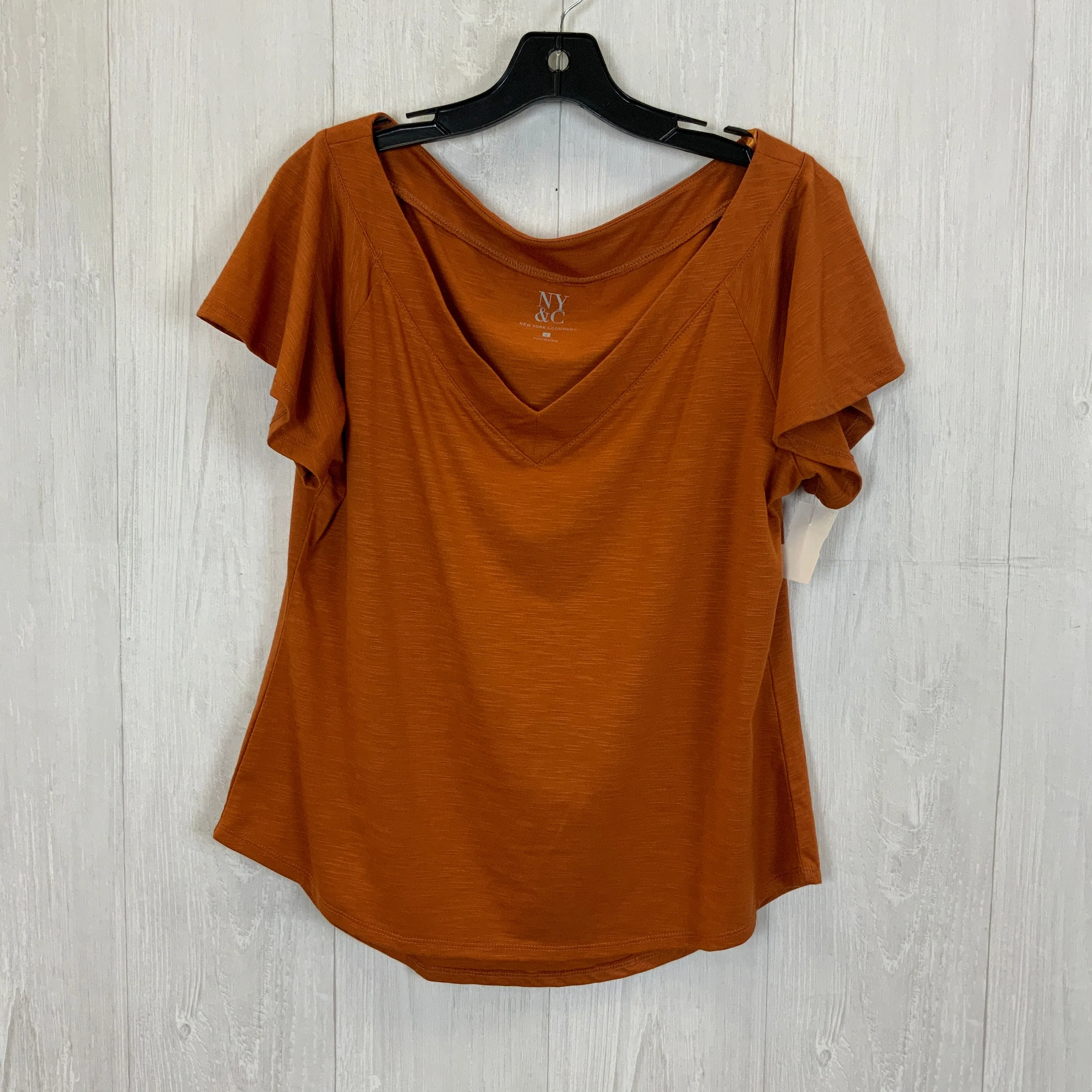 Top Short Sleeve Basic By New York And Co  Size: L