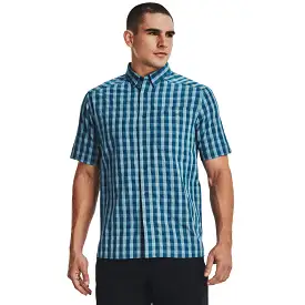 'Under Armour' Men's Drift Tide 2.0 Plaid Button Down - Deep Sea / Mississippi