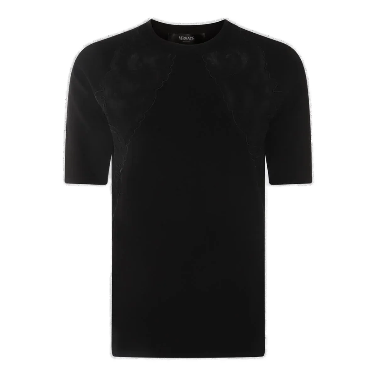 VERSACE  |Crew Neck Plain Short Sleeves V-neck & Crew neck