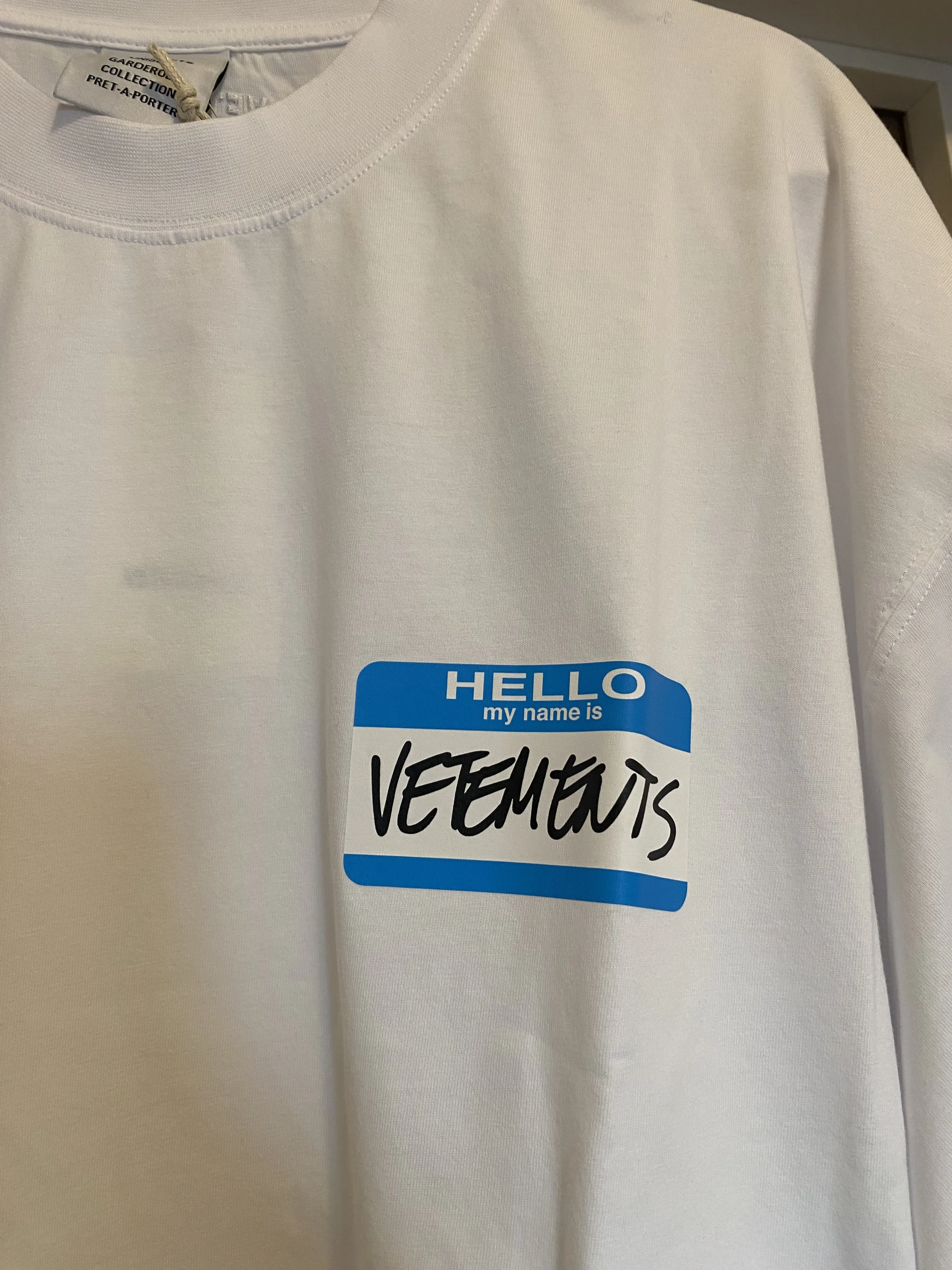 VETEMENTS  |Unisex Street Style Cotton Short Sleeves Logo T-Shirts