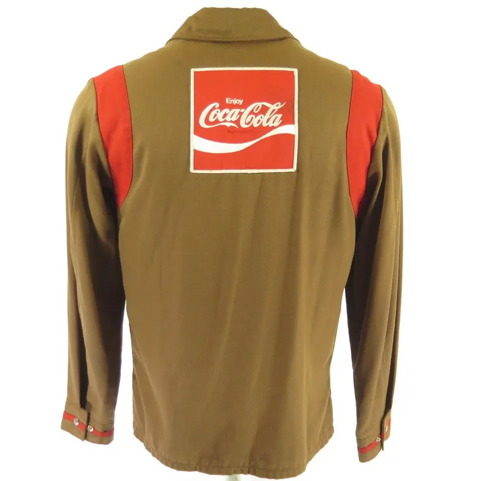 Vintage 60s Coca-Cola Work Jacket Mens 38 Long USA Made Riverside Masterbuilt