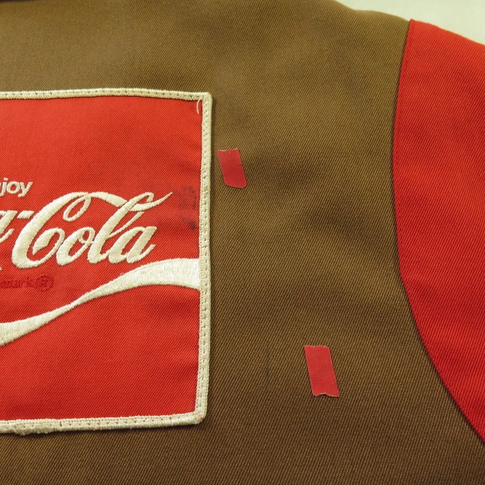 Vintage 60s Coca-Cola Work Jacket Mens 38 Long USA Made Riverside Masterbuilt