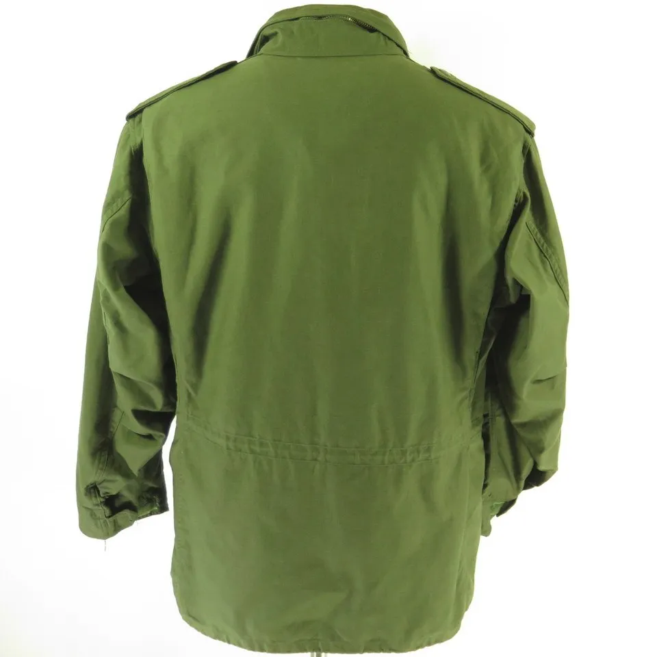 Vintage 70s M-65 Field Jacket Mens L Long Deadstock Military OG-107 Vietnam Era