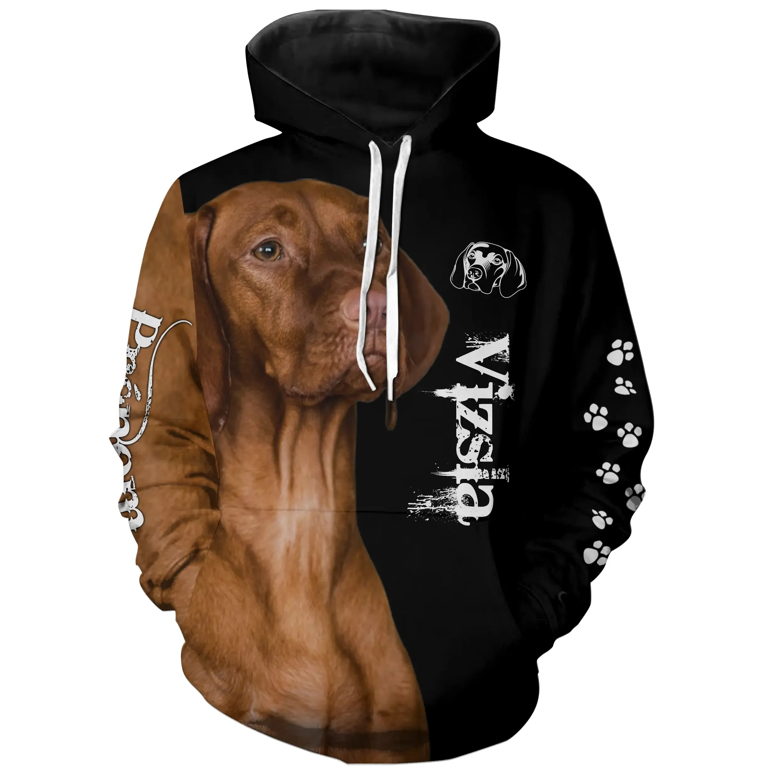 Vizsla - Braque Hongrois A Poil Court 3D All Over Imprimée, Cadeau Personnalisé Pour Amateur De Chien - CT27012305