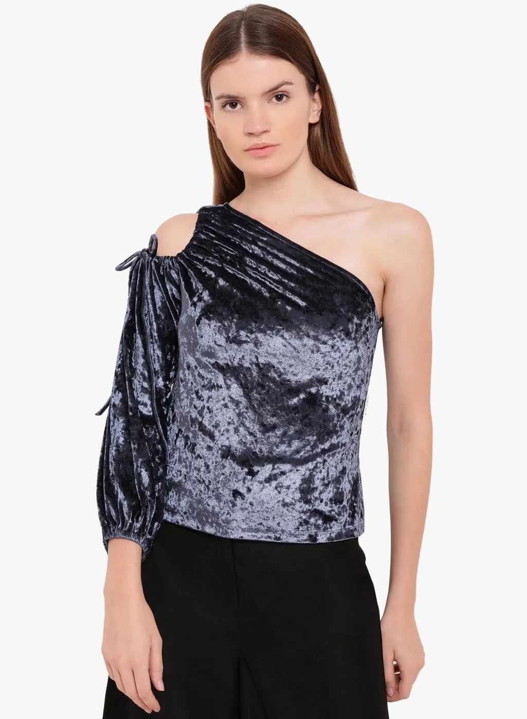 Whimsical Wind One Shoulder Sleeve Top