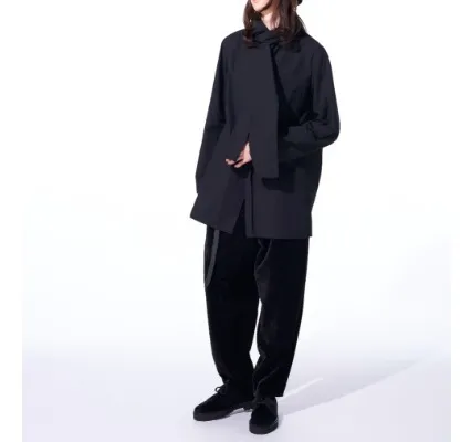 Yohji Yamamoto  |Unisex Linen Street Style Long Sleeves Plain Cotton