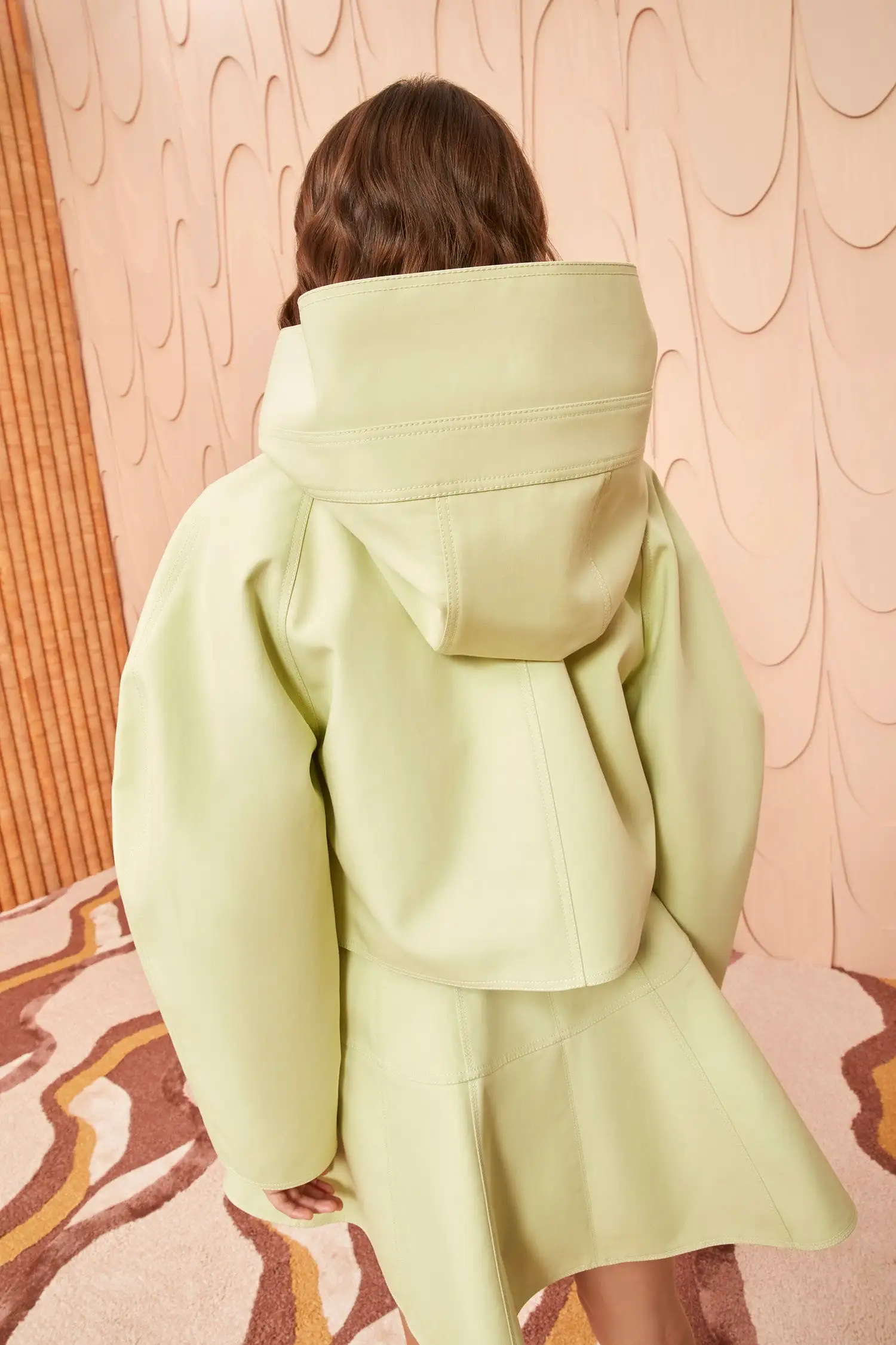 Yves Jacket - Pistachio Colorblock